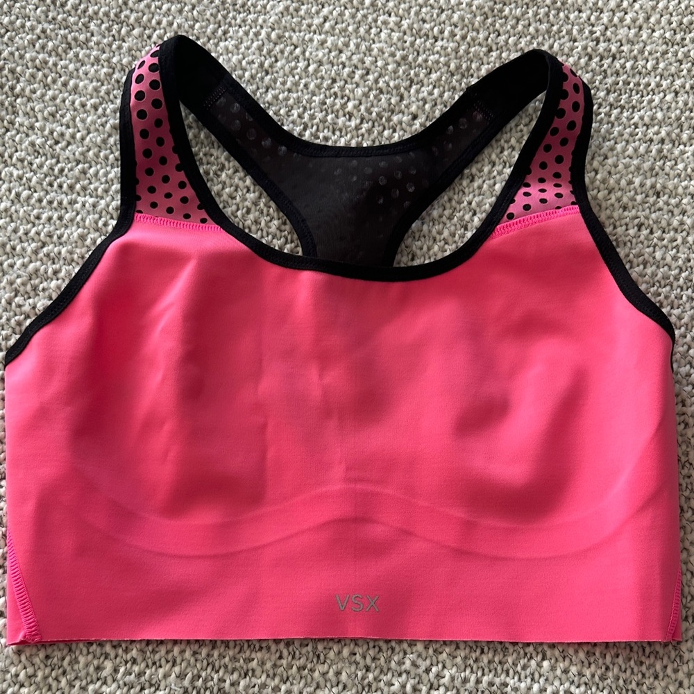 VSX Vibrant Pink and Black Sports Bra